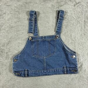 Edikted Cropped Overall Denim Top Streetwear Layering Festival Indie Boho 90s